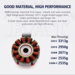 Hot Sale Surpass Hobby S2806.5 2807 2808 2810 2812 Drone Motor Multi-Axis 7inch Quadcopter for RC Drones Accessories
